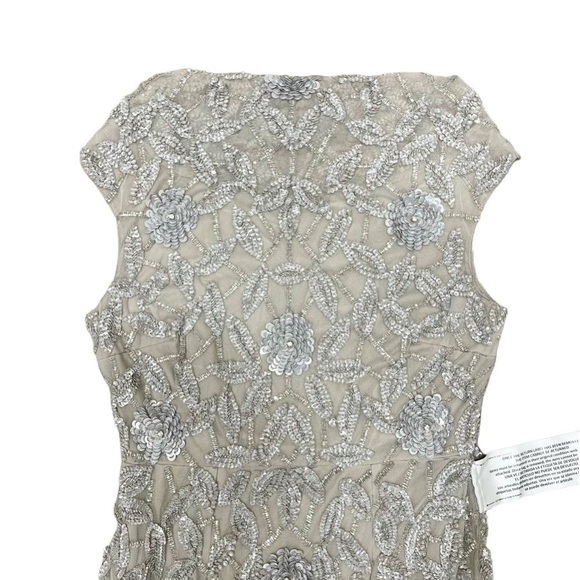 ✔️#63B BNWT MAC DUGGAL  93537 Embellished Cowl Neckline Floral Dress - Picture 5 of 16